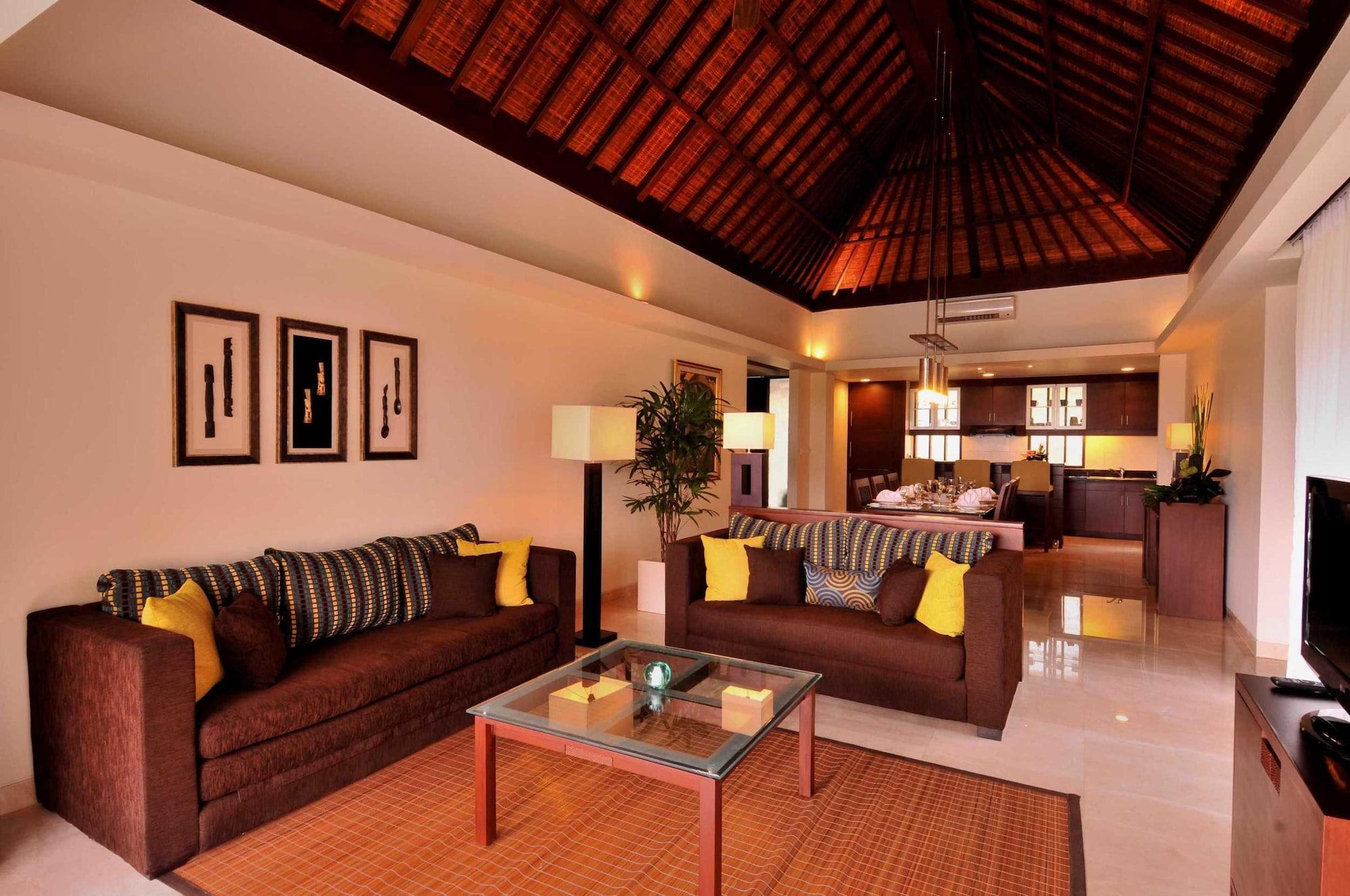 Prama Sanur Beach Bali Kültér fotó A living room in a villa at the resort